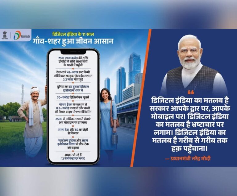 PM marks 11 years of Digital India, says initiative strengthened the foundation of a Viksit Bharat